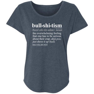 Bullshitism WH - Sarcastic Talkative Smart Ass Slogan Word & Text Tee&Tank Lady-Pimamour