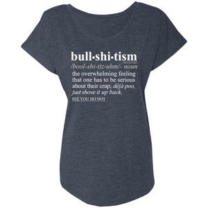 Bullshitism WH - Sarcastic Talkative Smart Ass Slogan Word & Text Tee&Tank Lady-Pimamour