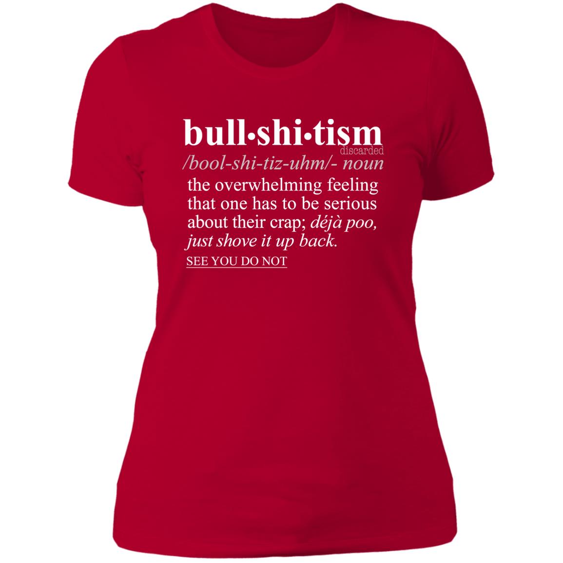 Bullshitism WH - Sarcastic Talkative Smart Ass Slogan Word & Text Tee&Tank Lady-Pimamour