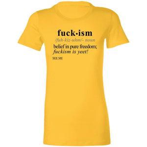 Fuckism BLK - Sarcastic Talkative Smart Ass Slogan Word & Text Tee&Tank Lady-Pimamour