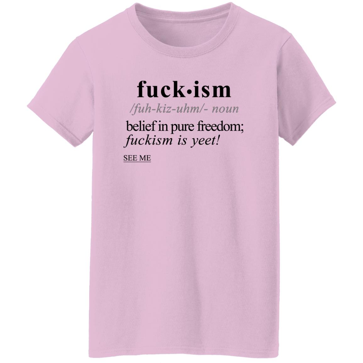 Fuckism BLK - Sarcastic Talkative Smart Ass Slogan Word & Text Tee&Tank Lady-Pimamour