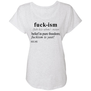 Fuckism BLK - Sarcastic Talkative Smart Ass Slogan Word & Text Tee&Tank Lady-Pimamour