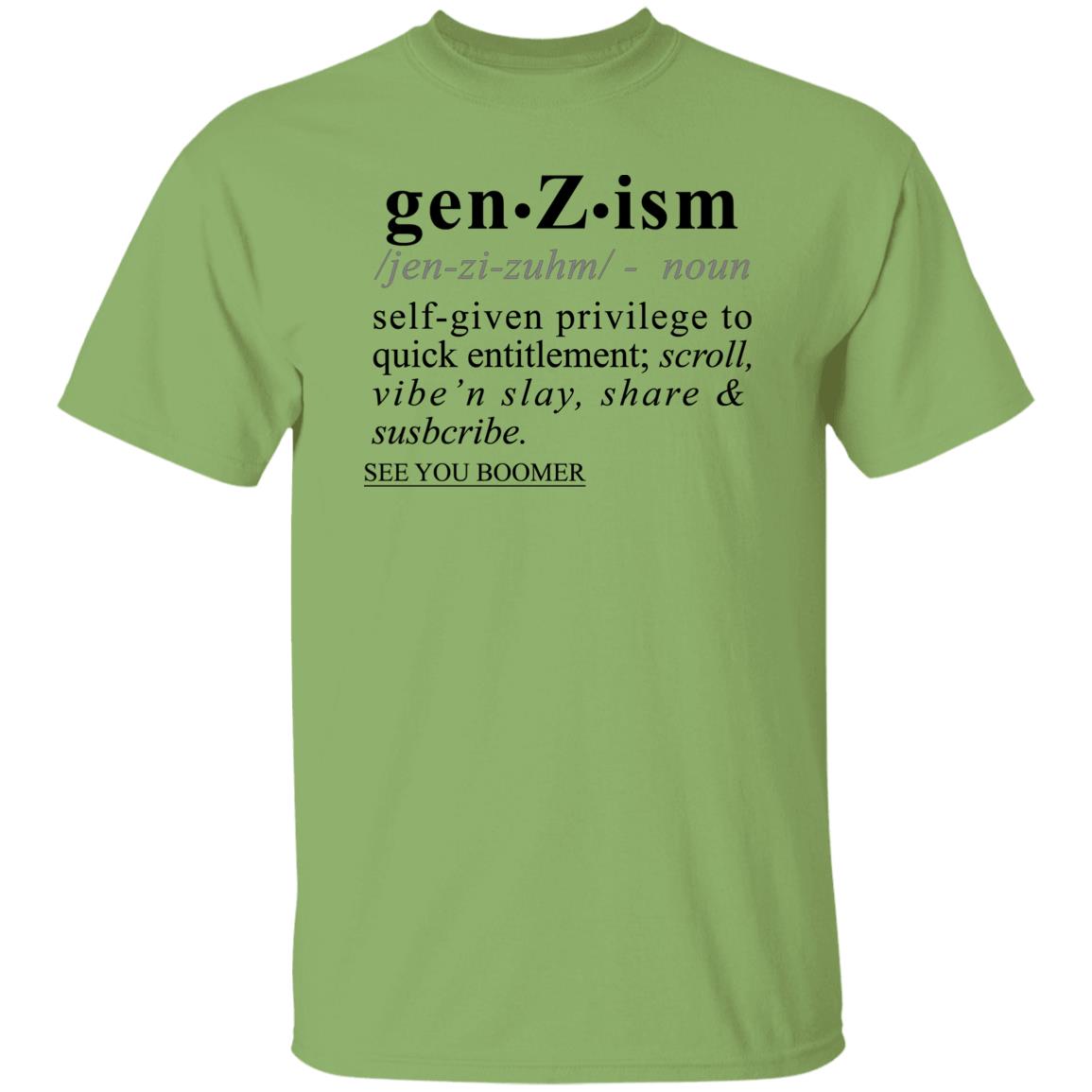 Gen-Z-ism BLK - Sarcastic Talkative Smart Ass Slogan Word & Text Tee&Tank Men/Unisex-Pimamour