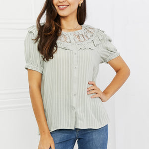 HEYSON Sweet Talk Full Size Short Sleeve Top-Pimamour