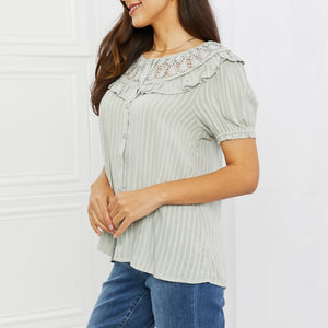 HEYSON Sweet Talk Full Size Short Sleeve Top-Pimamour