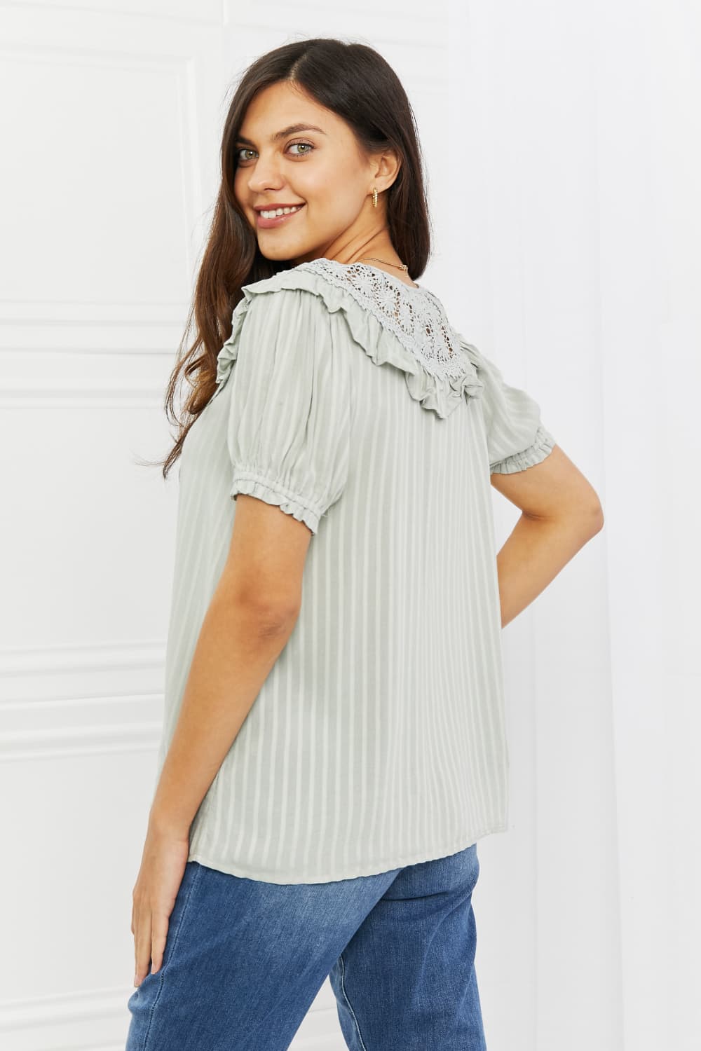 HEYSON Sweet Talk Full Size Short Sleeve Top-Pimamour