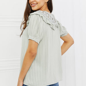 HEYSON Sweet Talk Full Size Short Sleeve Top-Pimamour