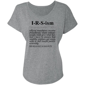 IRS-ism BLK - Sarcastic Talkative Smart Ass Slogan Word & Text Tee&Tank Lady-Pimamour