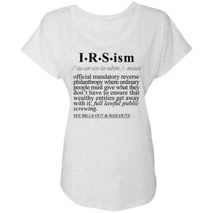 IRS-ism BLK - Sarcastic Talkative Smart Ass Slogan Word & Text Tee&Tank Lady-Pimamour