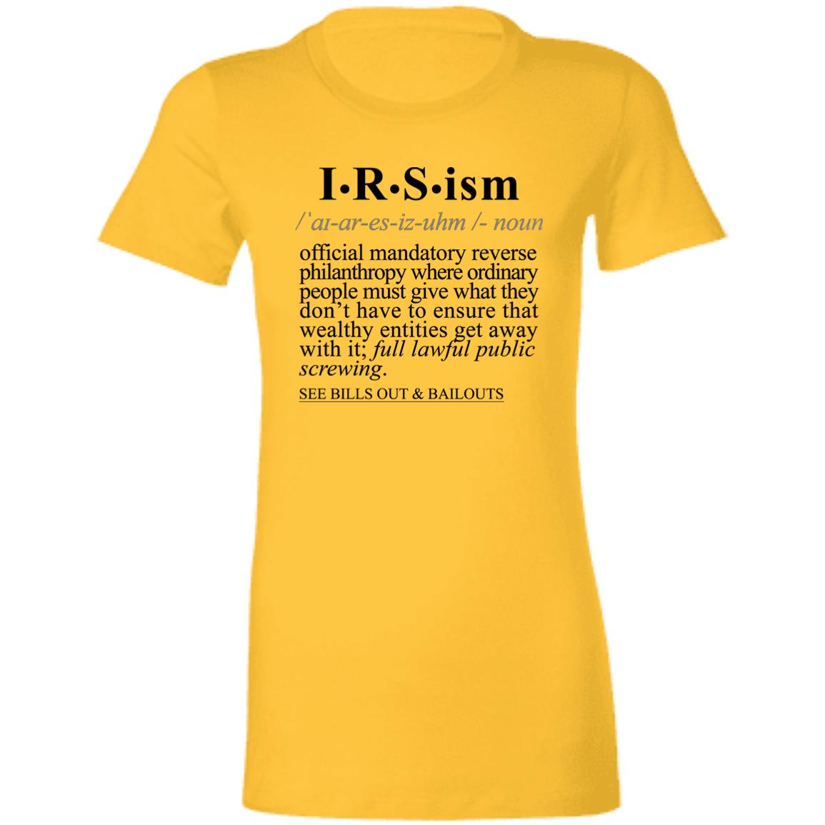 IRS-ism BLK - Sarcastic Talkative Smart Ass Slogan Word & Text Tee&Tank Lady-Pimamour