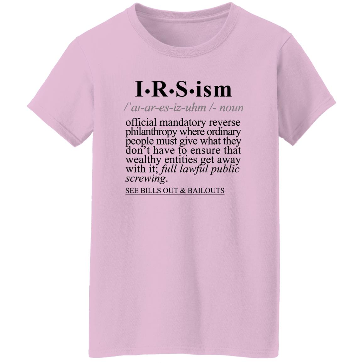 IRS-ism BLK - Sarcastic Talkative Smart Ass Slogan Word & Text Tee&Tank Lady-Pimamour