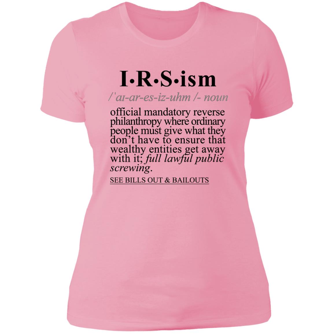 IRS-ism BLK - Sarcastic Talkative Smart Ass Slogan Word & Text Tee&Tank Lady-Pimamour