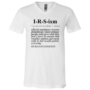 IRS-ism BLK - Sarcastic Talkative Smart Ass Slogan Word & Text Tee&Tank Men/Unisex-Pimamour