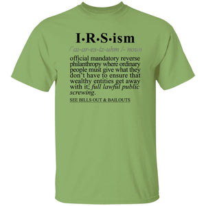 IRS-ism BLK - Sarcastic Talkative Smart Ass Slogan Word & Text Tee&Tank Men/Unisex-Pimamour