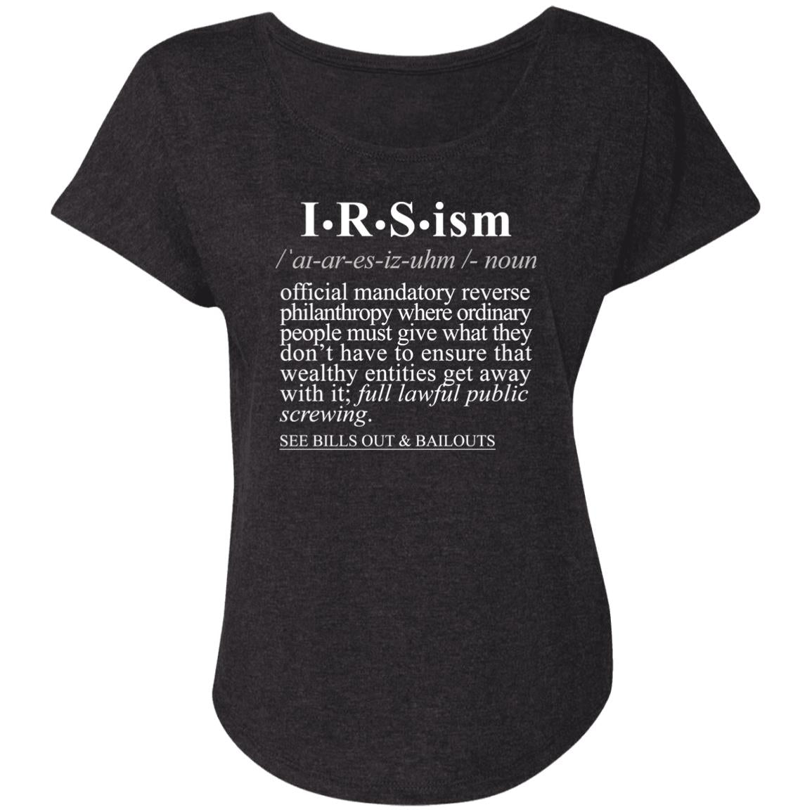 IRS-ism WH - Sarcastic Talkative Smart Ass Slogan Word & Text Tee&Tank Lady-Pimamour