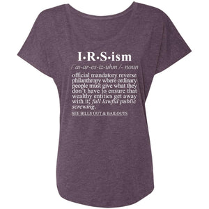 IRS-ism WH - Sarcastic Talkative Smart Ass Slogan Word & Text Tee&Tank Lady-Pimamour