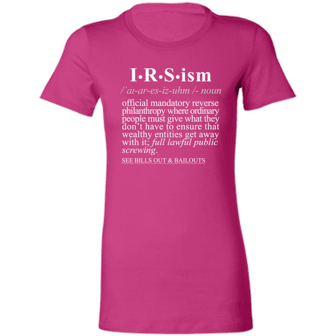 IRS-ism WH - Sarcastic Talkative Smart Ass Slogan Word & Text Tee&Tank Lady-Pimamour