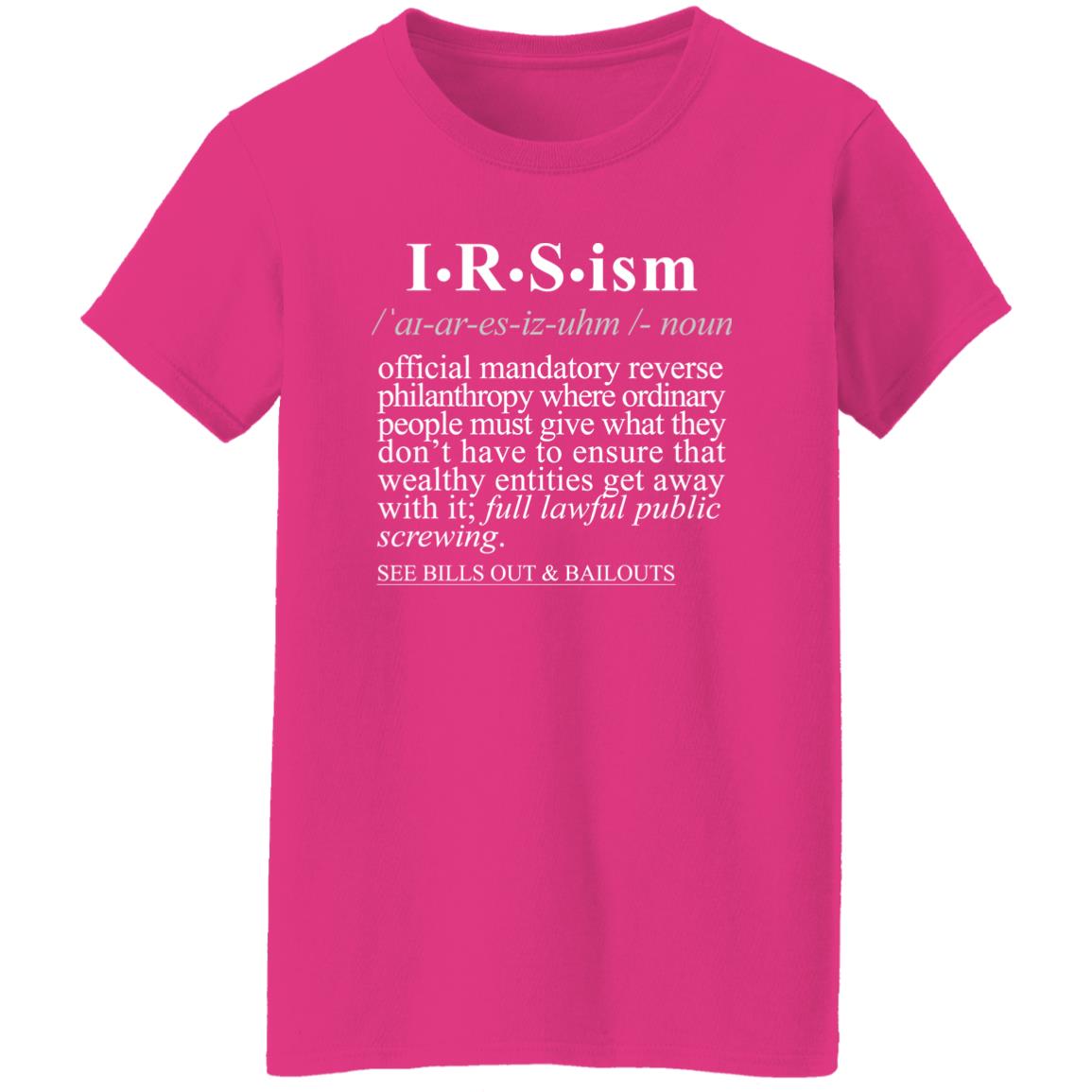 IRS-ism WH - Sarcastic Talkative Smart Ass Slogan Word & Text Tee&Tank Lady-Pimamour