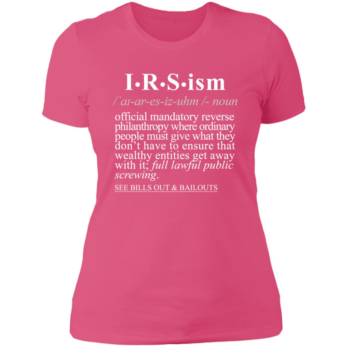 IRS-ism WH - Sarcastic Talkative Smart Ass Slogan Word & Text Tee&Tank Lady-Pimamour