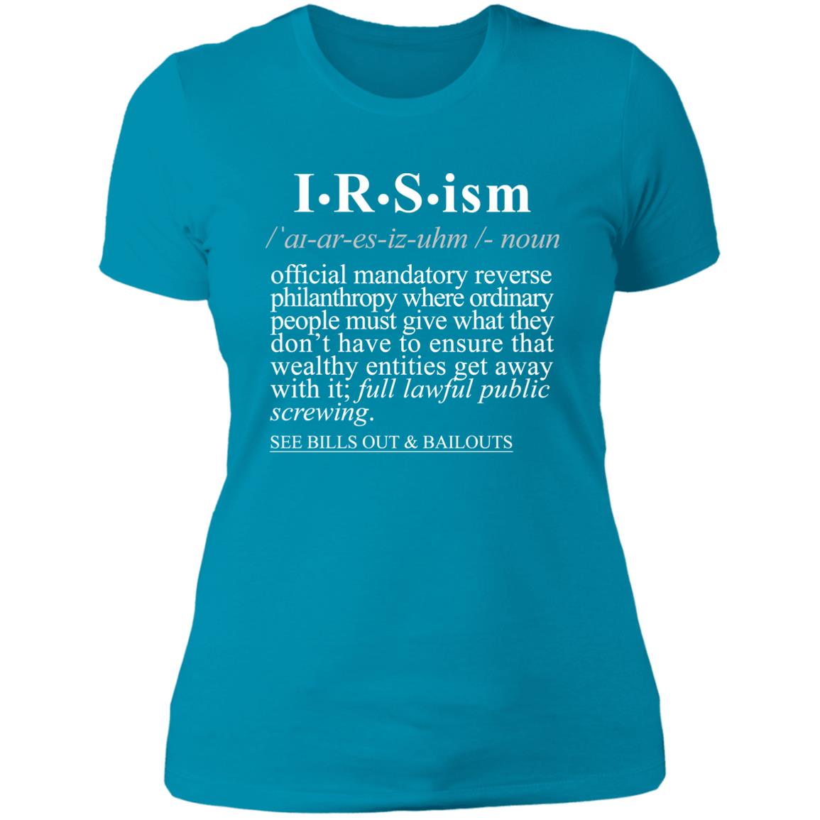 IRS-ism WH - Sarcastic Talkative Smart Ass Slogan Word & Text Tee&Tank Lady-Pimamour