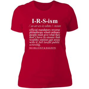 IRS-ism WH - Sarcastic Talkative Smart Ass Slogan Word & Text Tee&Tank Lady-Pimamour