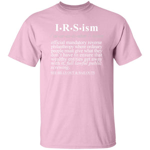 IRS-ism WH - Sarcastic Talkative Smart Ass Slogan Word & Text Tee&Tank Men/Unisex-Pimamour