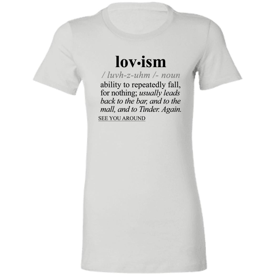 Lovism BLK - Sarcastic Talkative Smart Ass Slogan Word & Text Tee&Tank Lady-Pimamour