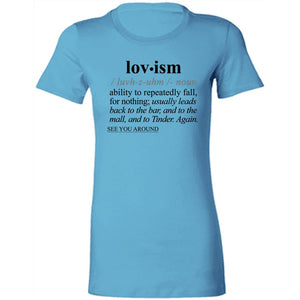 Lovism BLK - Sarcastic Talkative Smart Ass Slogan Word & Text Tee&Tank Lady-Pimamour