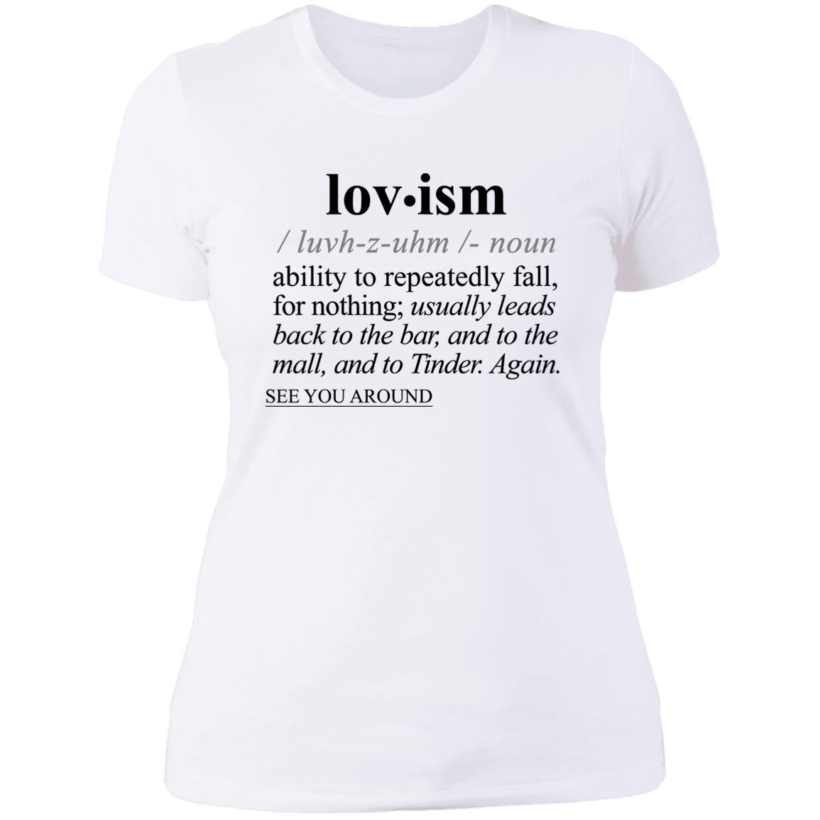 Lovism BLK - Sarcastic Talkative Smart Ass Slogan Word & Text Tee&Tank Lady-Pimamour