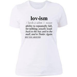 Lovism BLK - Sarcastic Talkative Smart Ass Slogan Word & Text Tee&Tank Lady-Pimamour