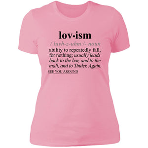 Lovism BLK - Sarcastic Talkative Smart Ass Slogan Word & Text Tee&Tank Lady-Pimamour