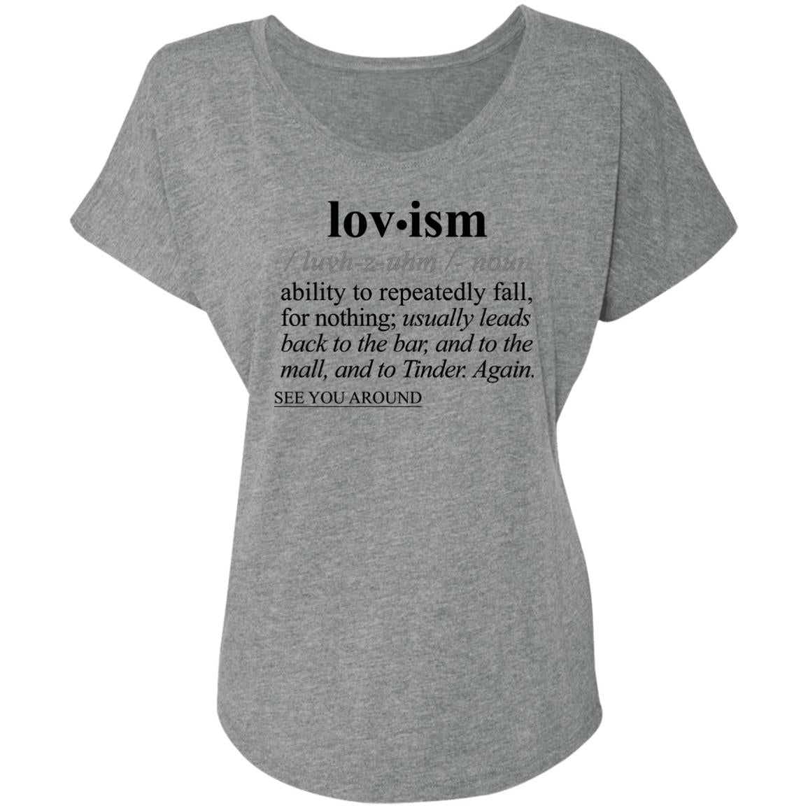 Lovism BLK - Sarcastic Talkative Smart Ass Slogan Word & Text Tee&Tank Lady-Pimamour