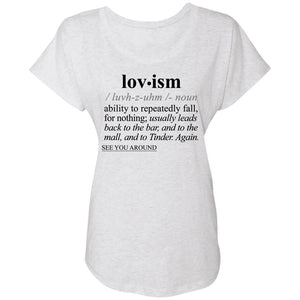 Lovism BLK - Sarcastic Talkative Smart Ass Slogan Word & Text Tee&Tank Lady-Pimamour