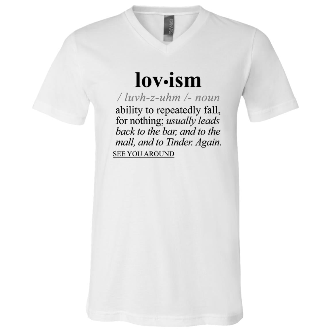 Lovism BLK - Sarcastic Talkative Smart Ass Slogan Word & Text Tee&Tank Men/Unisex-Pimamour