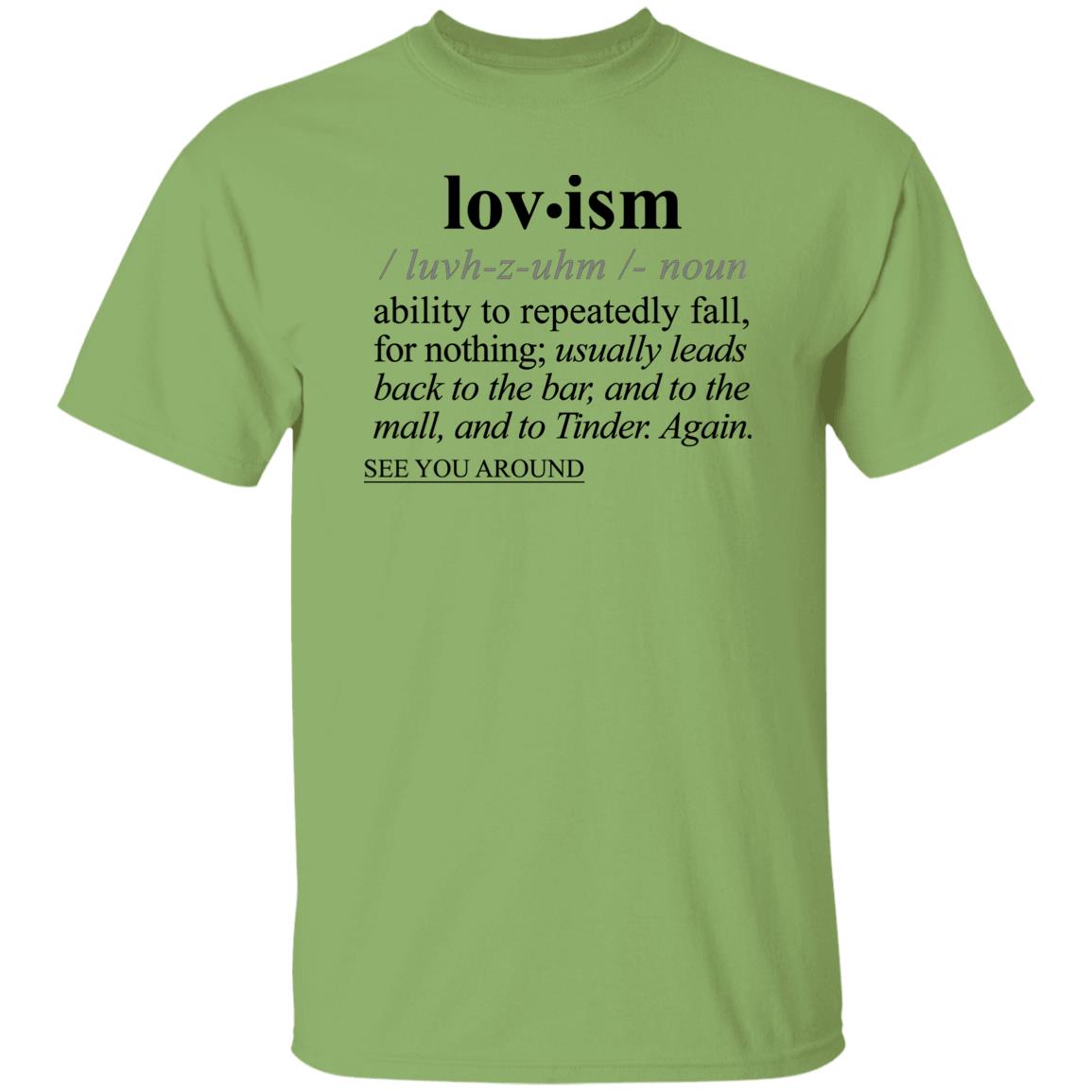 Lovism BLK - Sarcastic Talkative Smart Ass Slogan Word & Text Tee&Tank Men/Unisex-Pimamour