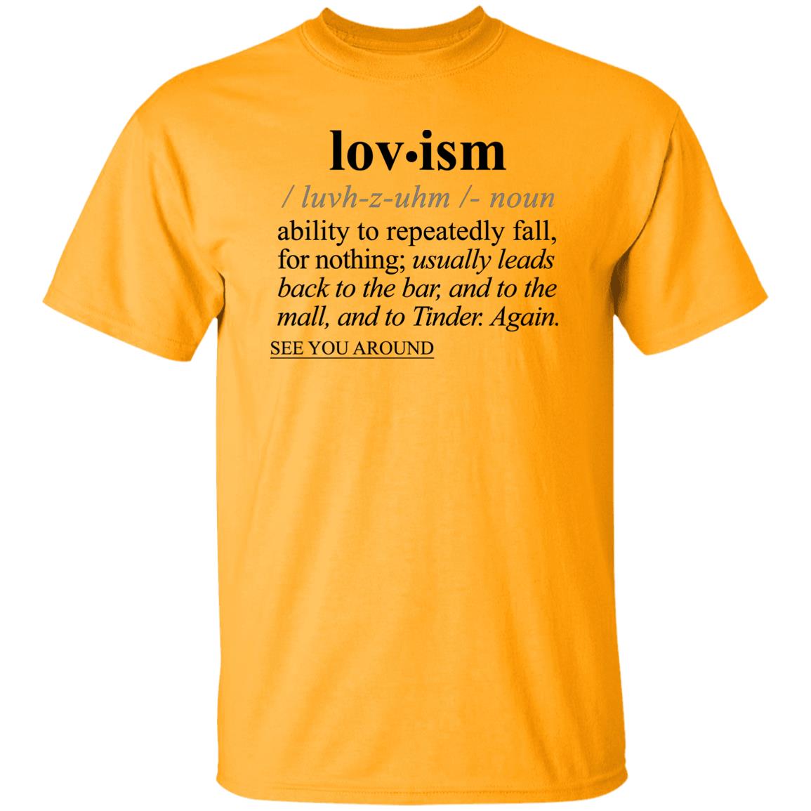 Lovism BLK - Sarcastic Talkative Smart Ass Slogan Word & Text Tee&Tank Men/Unisex-Pimamour