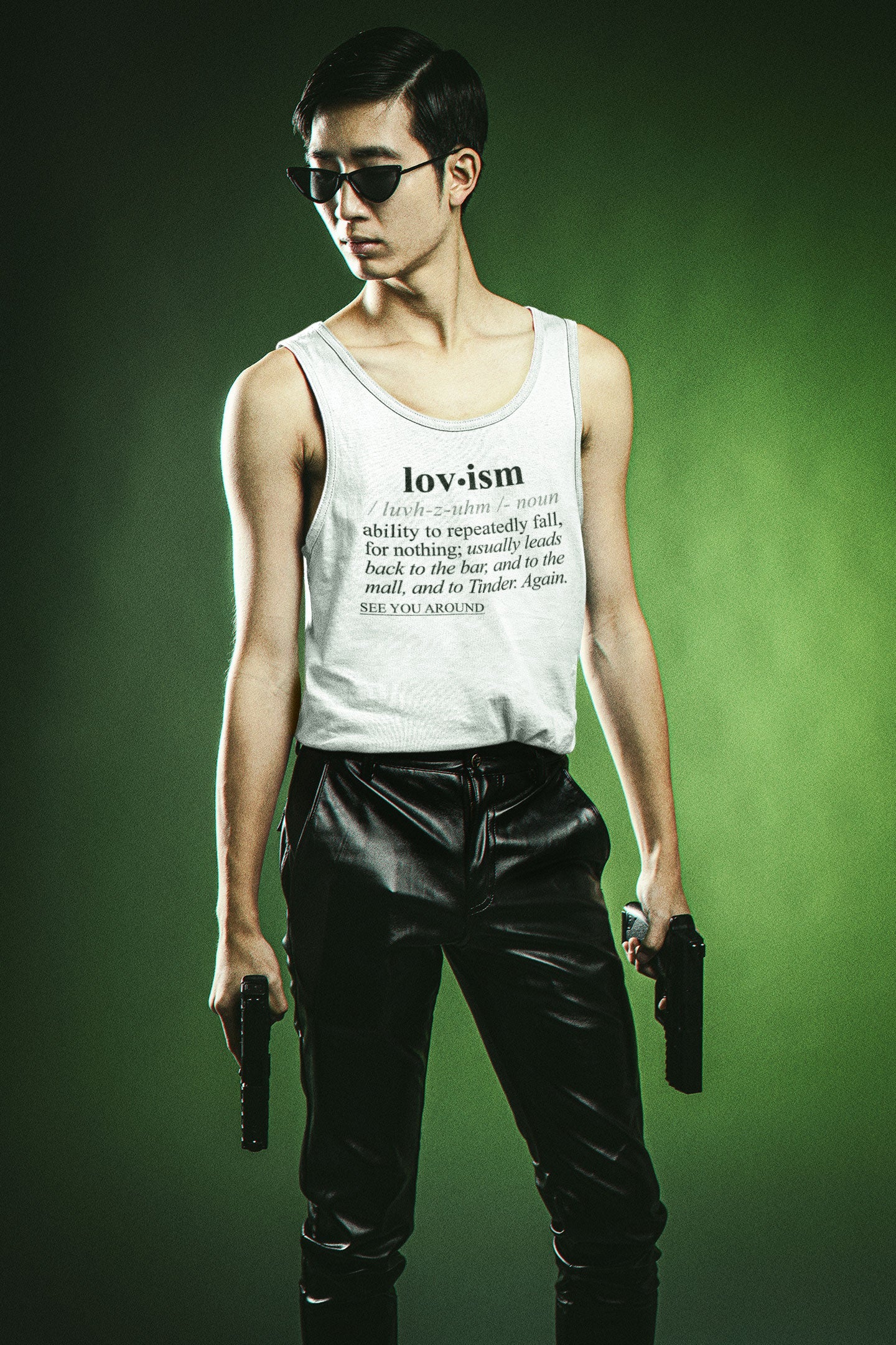 Lovism BLK - Sarcastic Talkative Smart Ass Slogan Word & Text Tee&Tank Men/Unisex-Pimamour