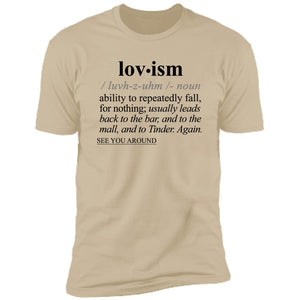 Lovism BLK - Sarcastic Talkative Smart Ass Slogan Word & Text Tee&Tank Men/Unisex-Pimamour