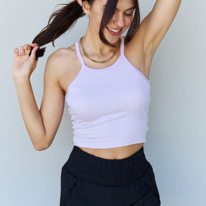 Ninexis Everyday Staple Soft Modal Short Strap Ribbed Tank Top in Lavender-Pimamour