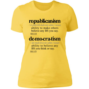 Political-ism BLK - Sarcastic Talkative Smart Ass Slogan Word & Text Tee&Tank Lady-Pimamour