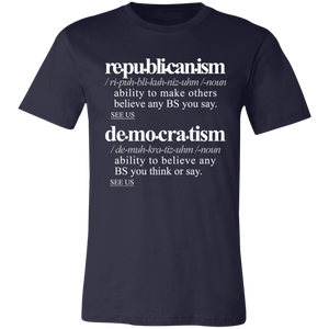 Political -ism WH - Sarcastic Talkative Smart Ass Slogan Word & Text Tee&Tank Men/Unisex-Pimamour