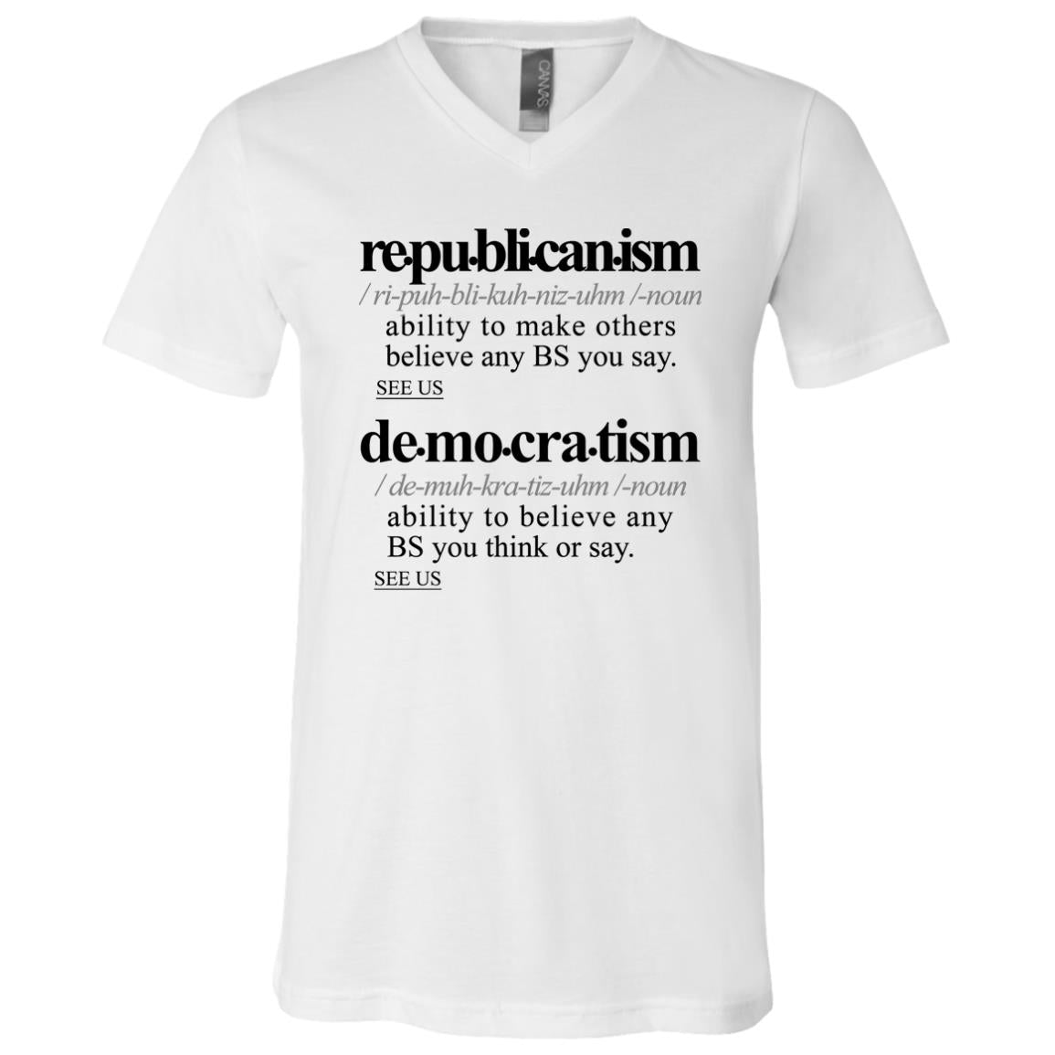 Politicalism BLK - Sarcastic Talkative Smart Ass Slogan Word & Text Tee&Tank Men/Unisex-Pimamour