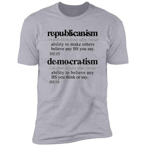 Politicalism BLK - Sarcastic Talkative Smart Ass Slogan Word & Text Tee&Tank Men/Unisex-Pimamour