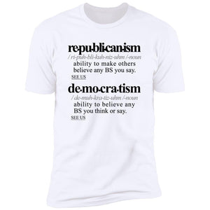 Politicalism BLK - Sarcastic Talkative Smart Ass Slogan Word & Text Tee&Tank Men/Unisex-Pimamour