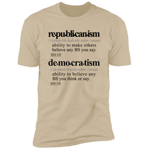 Politicalism BLK - Sarcastic Talkative Smart Ass Slogan Word & Text Tee&Tank Men/Unisex-Pimamour