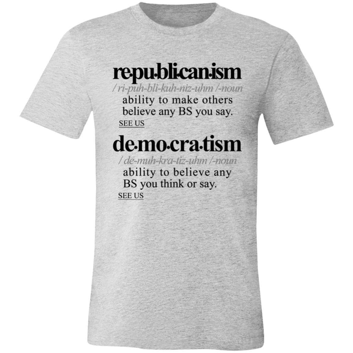 Politicalism BLK - Sarcastic Talkative Smart Ass Slogan Word & Text Tee&Tank Men/Unisex-Pimamour