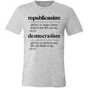 Politicalism BLK - Sarcastic Talkative Smart Ass Slogan Word & Text Tee&Tank Men/Unisex-Pimamour