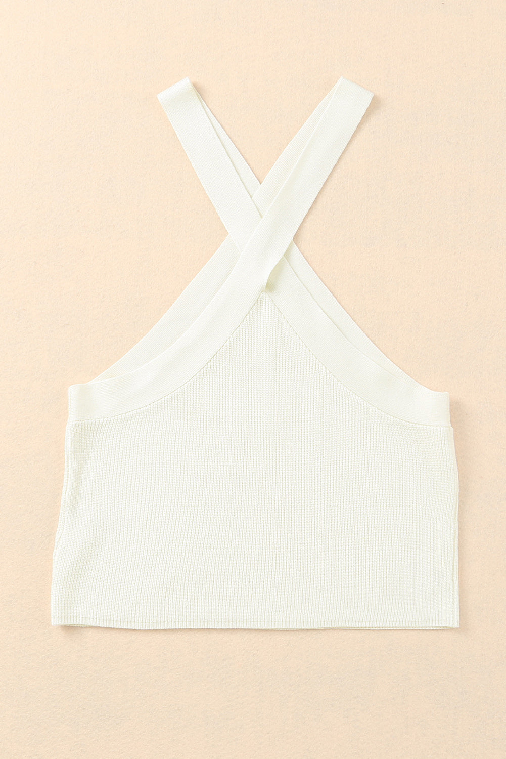 Ribbed Sleeveless Cropped Top-Pimamour