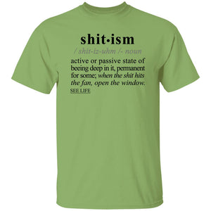 Shitism BLK - Sarcastic Talkative Smart Ass Slogan Word & Text Tee&Tank Men/Unisex-Pimamour