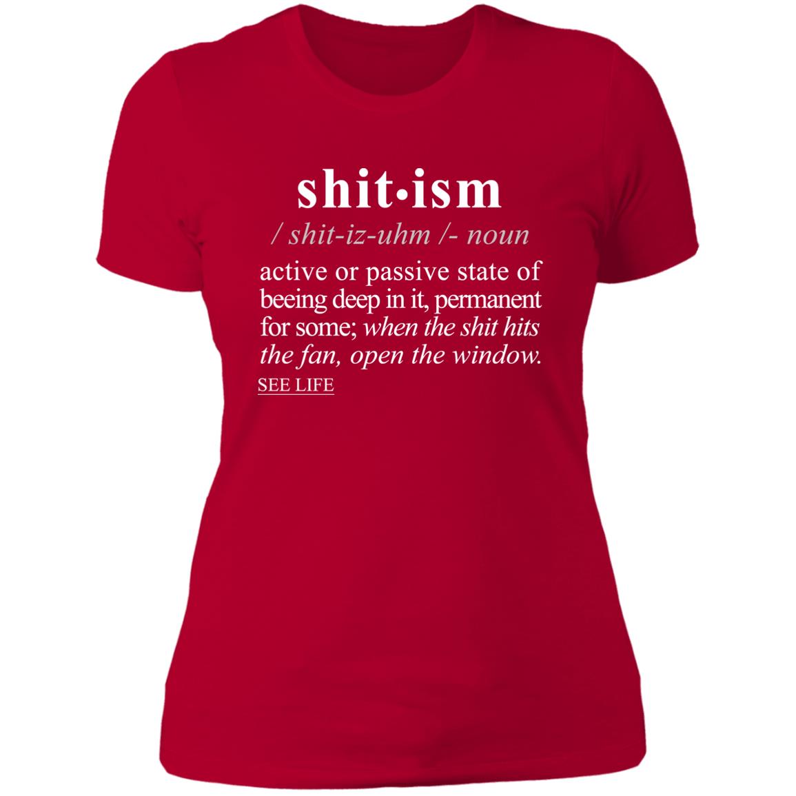 Shitism WH - Sarcastic Talkative Smart Ass Slogan Word & Text Tee&Tank Lady-Pimamour